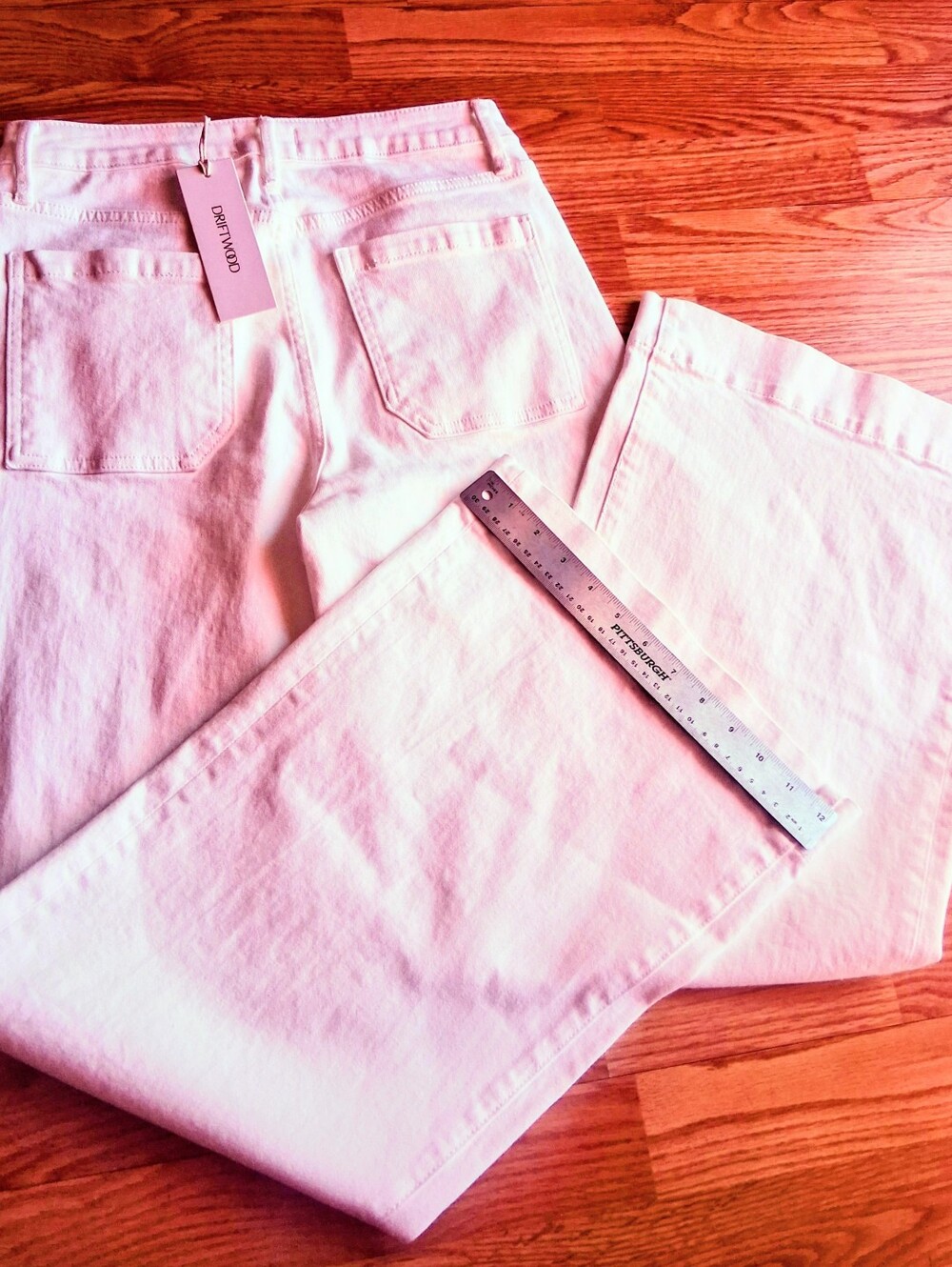 NWT Driftwood White Jeans Sz 27, 32" Inseam - Picture 6 of 6